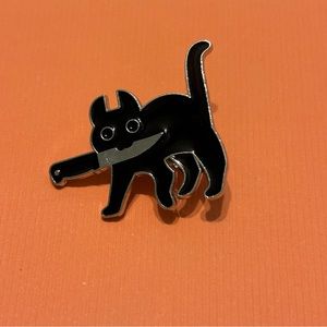 🌷🆕 Spooky Cat Enamel Pin, Brand New